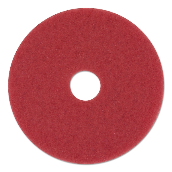 Low-Speed Buffer Floor Pads 5100, 20in Diameter, Red, PK5